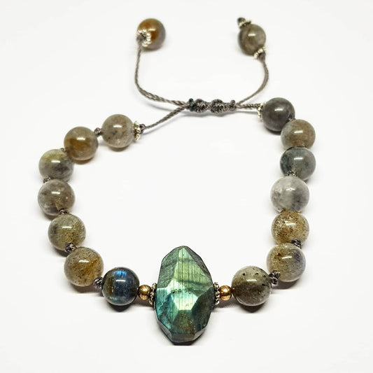 Labradorite with Sterling Silver Spacer Beads