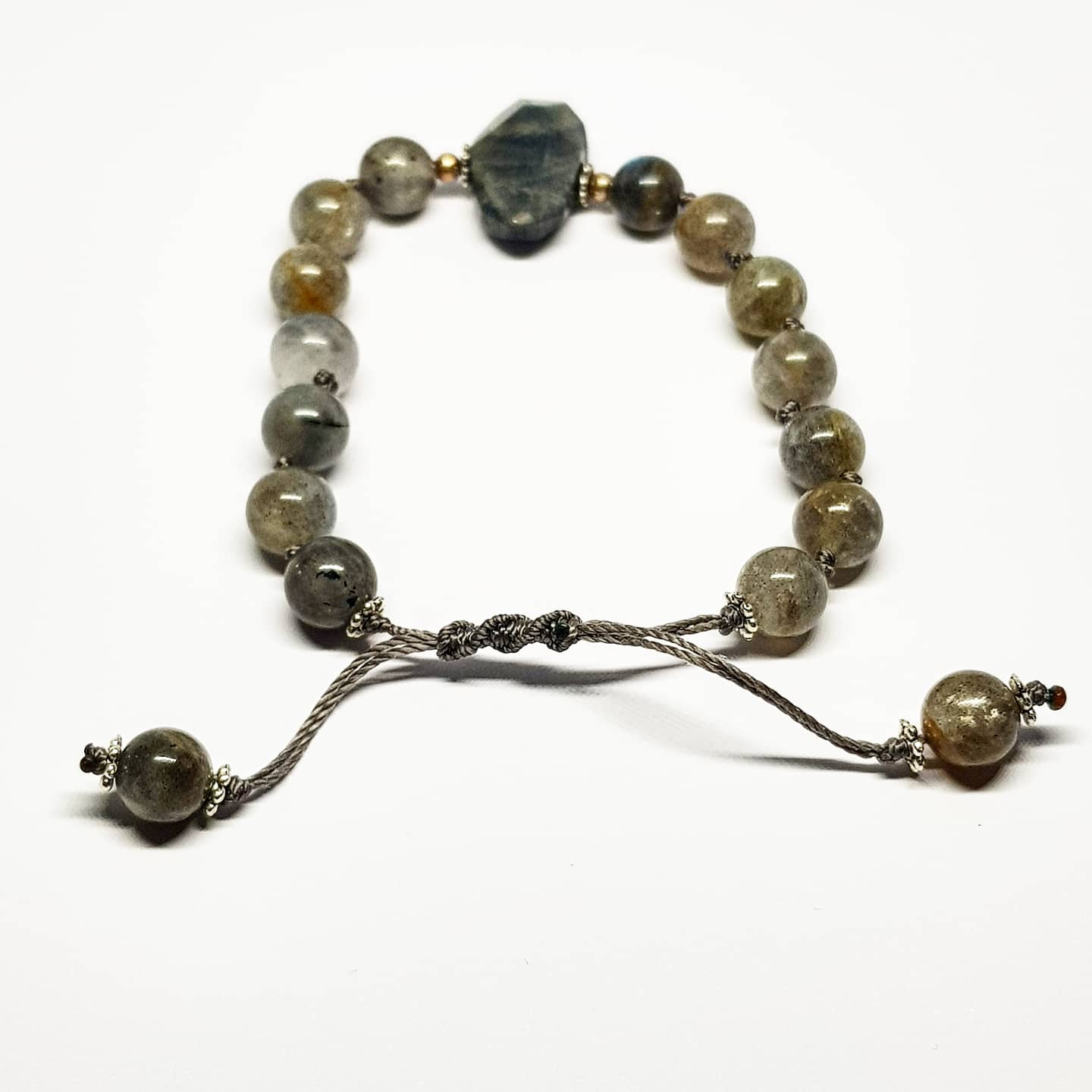 Labradorite with Sterling Silver Spacer Beads