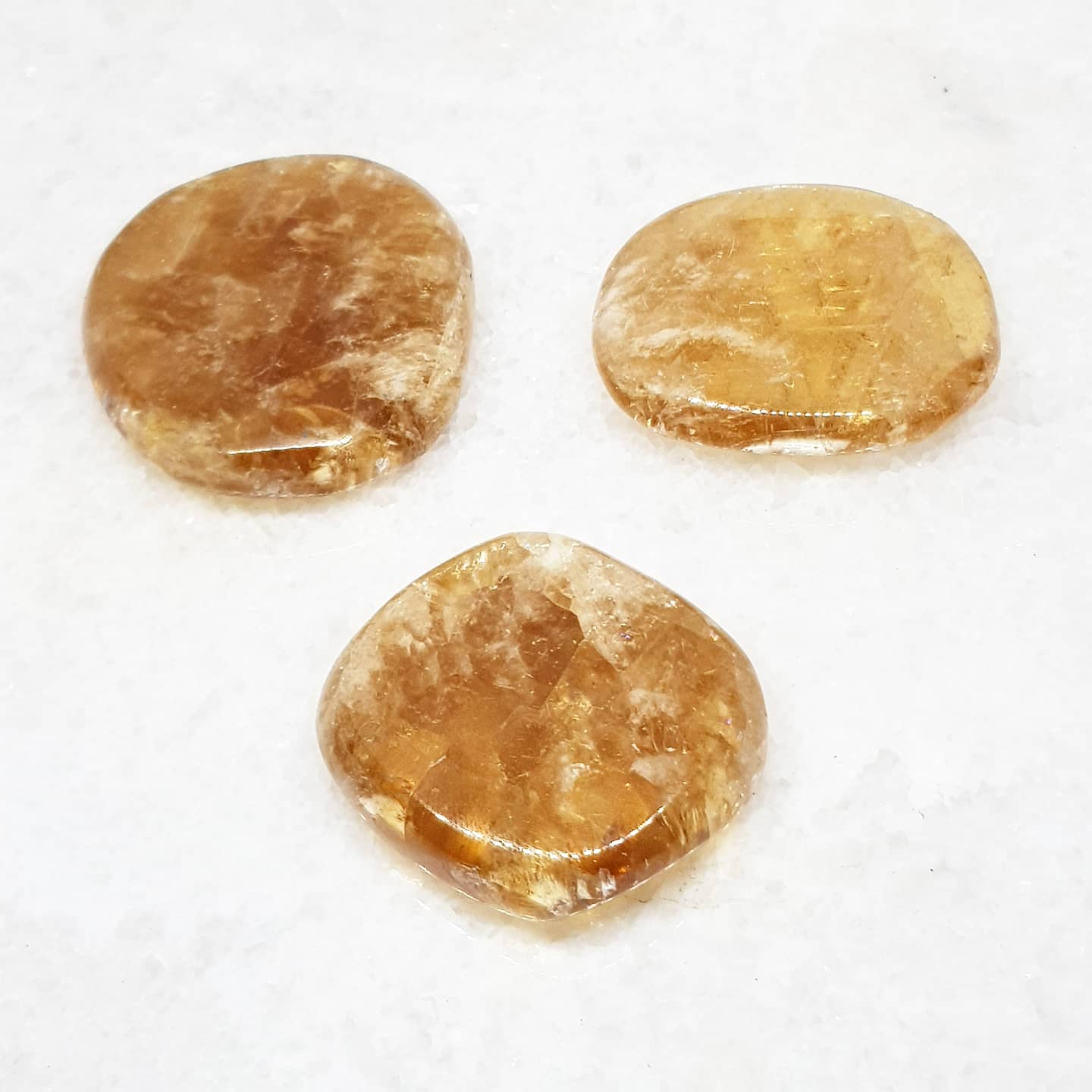 Honey Calcite ~ Touchstone/ Palm Stone